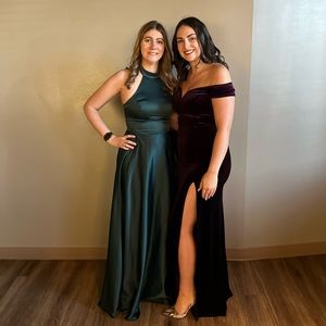 Purple Velvet Gown